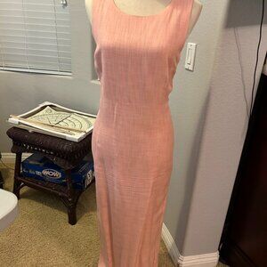 Peach colored dress with matching jacket by Adrianna Papell size 12